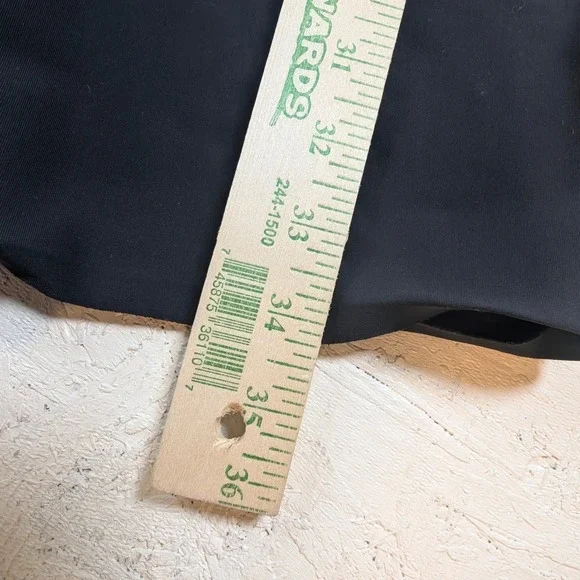 Athleta Black Wide Leg Cropped Pants –‎ Women's Size 12 Career Casual READ - Picture 4 of 8